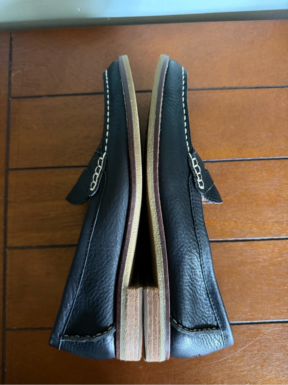 Sperry Women’s Black Leather Seaport Penny Loafer Size 9.5 - Picture 5 of 8
